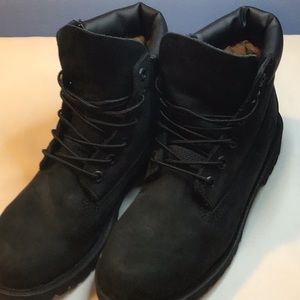 TIMBERLANDS Black Juniors PREMIUM WATERPROOF BOOTS